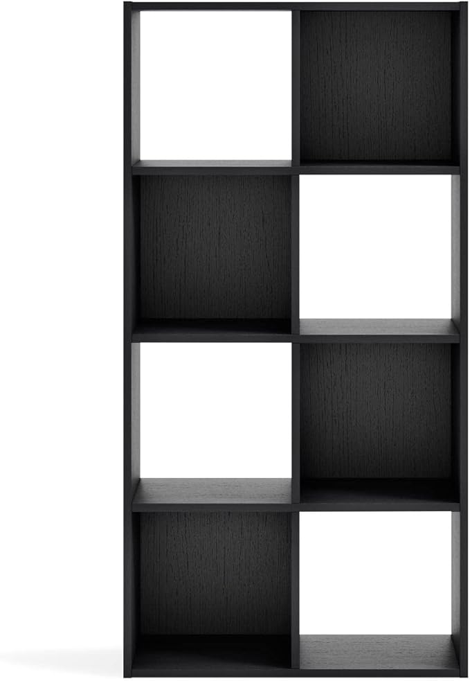Signature Design by Ashley Langdrew 8 Cube Storage Organizer or Bookcase, Black