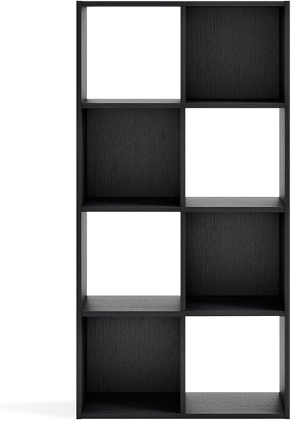 Signature Design by Ashley Langdrew 8 Cube Storage Organizer or Bookcase, Black