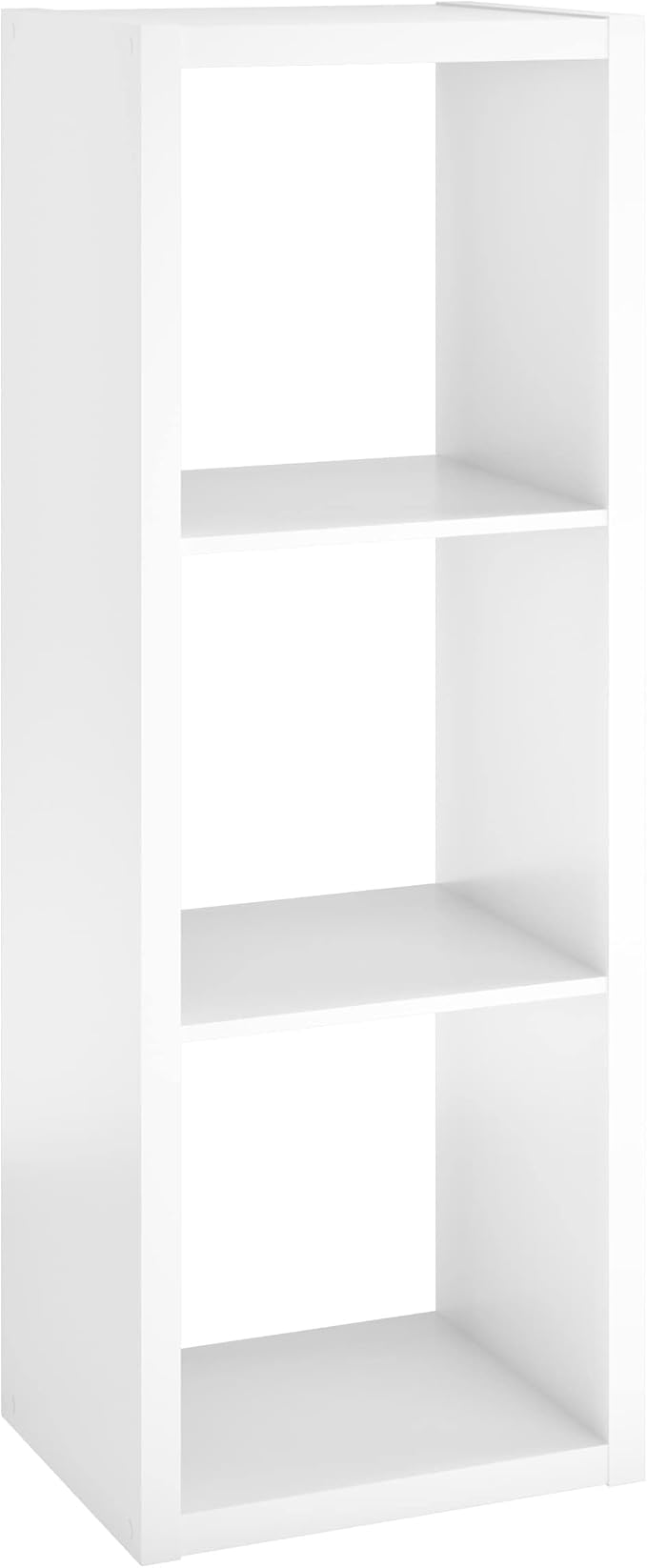 ClosetMaid 4543 Decorative Open Back 3-Cube Storage Organizer, Bleached Walnut