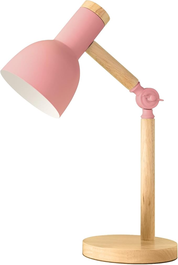 himmel Table Lamp, Adjustable Wooden Table Lamp, Children's Desk Lamp for Bedroom, Living Room, E27 Base Reading Next Lamp