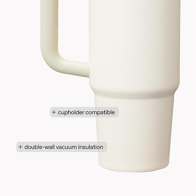 STANLEY Quencher H2.0 Flow State Tumbler, 40 oz, Coastal Teal | Handle and Straw | 3-Position Lid | Cup Holder Compatible for Travel | Insulated Stainless Steel Cup | BPA-Free