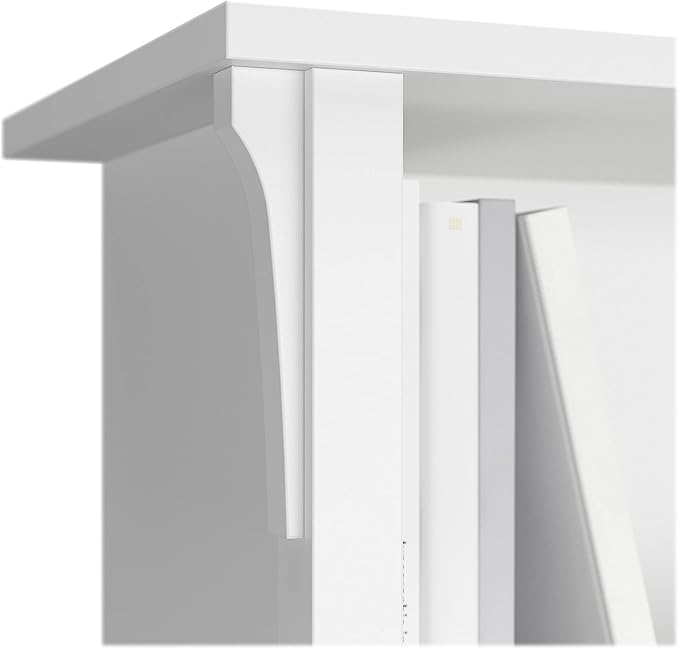 Bush Furniture BSH24463038 Salinas 5-Shelf 63-Inch H Bookcase, Pure White