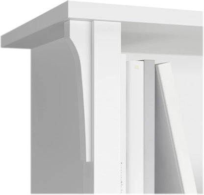 Bush Furniture BSH24463038 Salinas 5-Shelf 63-Inch H Bookcase, Pure White