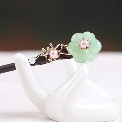 Wooden Hair Pins 7.08" Chinese Hair Sticks For Long Hair Buns (D)
