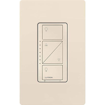 Lutron Caseta Original Smart Dimmer Switch (Lutron Smart Hub Required), for LED Lights, 150 Watt, Single-Pole/3-Way, No Neutral Required, PD-6WCL-LA 6-PACK, Light Almond, 6 Pack