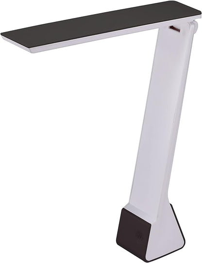 Bostitch Office KT-VLED1810-BLK Powered Rechargeable Battery LED Desk Lamp, 3 Color Temperatures, Flip Open, Black