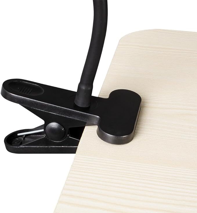 OttLite Clip-On LED Easel Lamp with ClearSun LED Technology - Sturdy Clip Light with On/Off Switch Cord - Adjustable & Flexible Neck for Precise Lighting, Piano, Computer Desks, Shelves & Tables