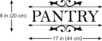 Pantry Vinyl Wall Decal Sticker Art Decal for Pantry Room Door Home Decoration