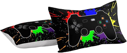 Gaming Comforter for Boys Teen,Game Contoller Bedding Set for Boys Kids,Down Alternative Comforter for All Season,Gamer Home Decor for Boys Comforter Set (Comforter-Game27, Twin)