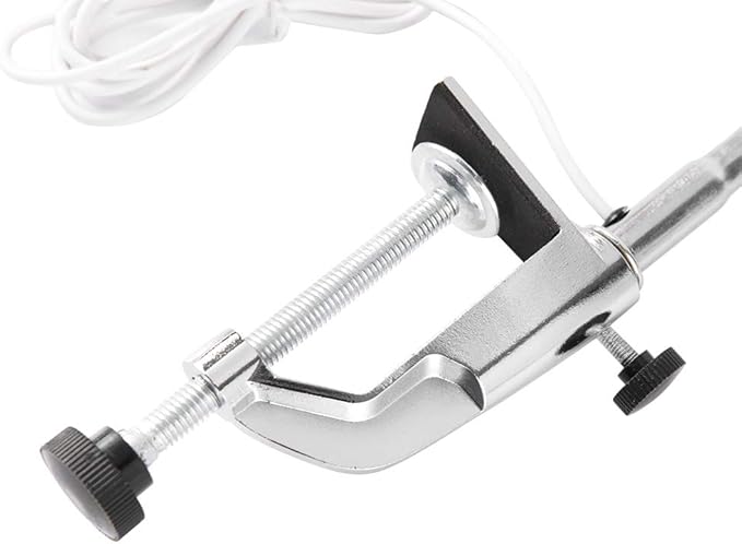 Clip on Lamp, USB Led for Nails, Led Desk Lamp for Nails Tech Manicure Desk Bedside , Professional Gooseneck 360° Swivel with Switch Led Clamp for Reading Tattoo