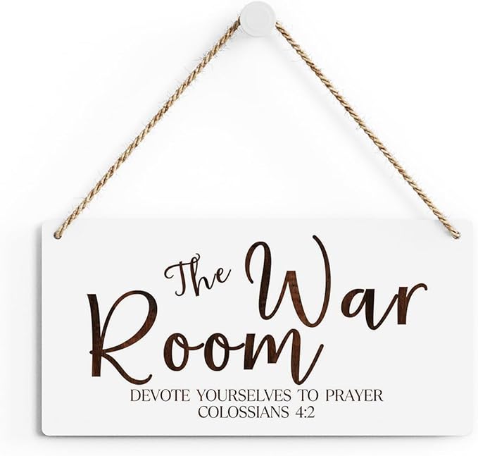 Rustic War Room Decor Christian Decor Bible Verse Wood Decor Sign Regalos Cristianos Para Mujer Scripture Printed Wood Sign Wall Art Religious Gifts Faith Based Gifts