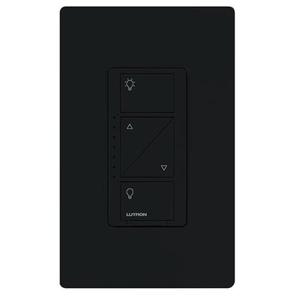 Lutron Caseta Original Smart Dimmer Switch (Lutron Smart Hub Required), for LED Lights, 150 Watt, Single-Pole/3-Way, No Neutral Required, PD-6WCL-BL-10-Pack, Black, 10 Pack