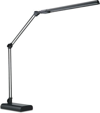 Alera ALELED908B 3.25 in. W x 6 in. D x 21.5 in. H Adjustable LED Desk Lamp - Black