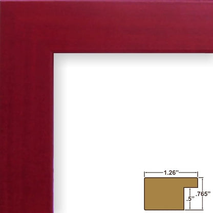 Craig Frames 11x14 Red Picture Frame, Wall Decor for Art and Photos | Ready to hang with a protective glass front, made in the USA for a gallery display