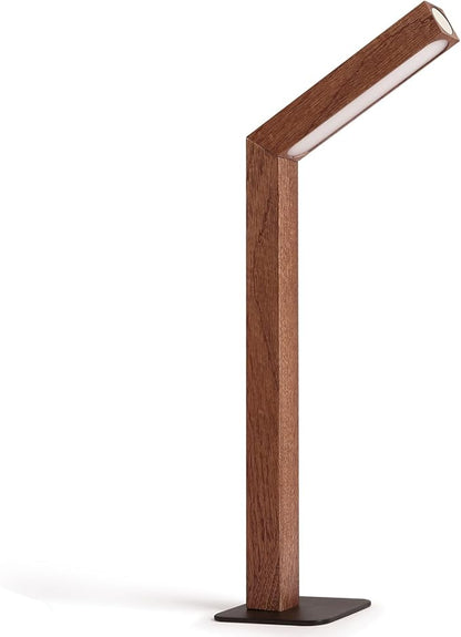 Wood Desk Light,Dimmable Desk Lamps for Bedrooms Touch Lamp Foldable Desk Light Wall Lamp (Sapele Wood)