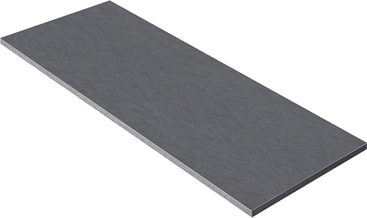 Kaboon Universal Tabletop 59.1"x23.62", Solid One-Piece Melamine Table Top, Double Desk L-Desk DIY, Home and Office Countertop, Greylish Blue