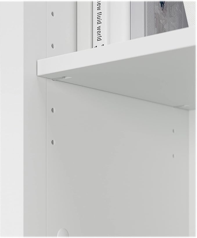 Bush Furniture BSH24463038 Salinas 5-Shelf 63-Inch H Bookcase, Pure White
