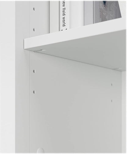 Bush Furniture BSH24463038 Salinas 5-Shelf 63-Inch H Bookcase, Pure White