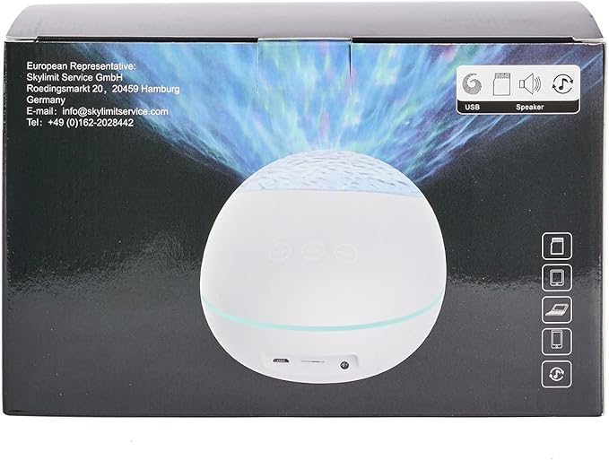 ONEFIRE Galaxy Projector, White Noise Night Light Projector for Bedroom, Bluetooth Music Ceiling Projector Room Lights, Remote Timer Galaxy Light Skyligh,Star Lights Projector for Kids Teen Girl Gifts
