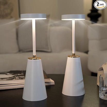 Touch Desk Lamps for Bedroom, Cordless Table Lamps for Nightstand with USB Rechargeable Battery, Dimmable Bedside Lamps Set of 2 & LED Desk Light for Bar Cafe Camping Office Living Room Outdoor