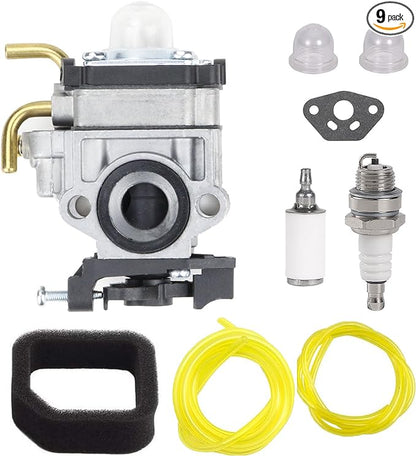 308054129 RY38BP Carburetor Tune Up Kit Replaces for Ryobi RY38BP 38cc Backpack Blower Carb Parts with Air Filter Fuel Line Filter Gaskets Kit
