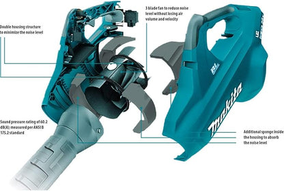 Makita XBU02PT1 36V (18V X2) LXT® Brushless Blower Kit with 4 Batteries (5.0Ah)