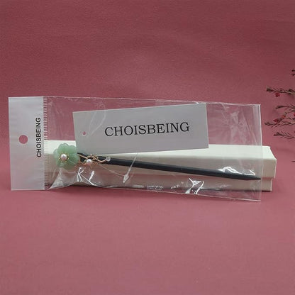 Wooden Hair Pins 7.08" Chinese Hair Sticks For Long Hair Buns (D)