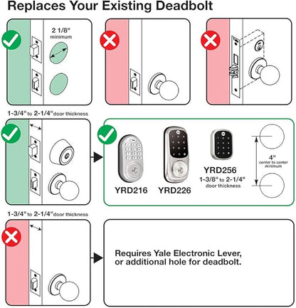 Yale Assure Lock - Wi-Fi Touchscreen Smart Lock with Valdosta Lever
