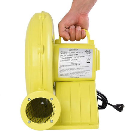 480W Air Blower, Pump Fan Commercial Inflatable Bouncer Blower, Perfect for Inflatable Water Bounce House, Jumper, Bouncy Castle (480 Watt 0.64HP)