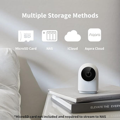 Aqara Security Camera Hub Indoor G2H Pro, 1080p HD HomeKit Secure Video Indoor Camera, Night Vision, Two-Way Audio, Zigbee Hub, Plug-in Cam Works with Alexa, Homekit, Compatible with Google Assistant
