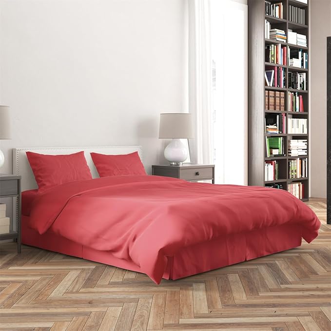 3 Piece Solid Color All Season Bedding Comforter Set Microfiber Soft Lightweight Bedding Set for Kids Teens Adults Room Decor with 1 Comforter and 2 Pillowcases Queen
