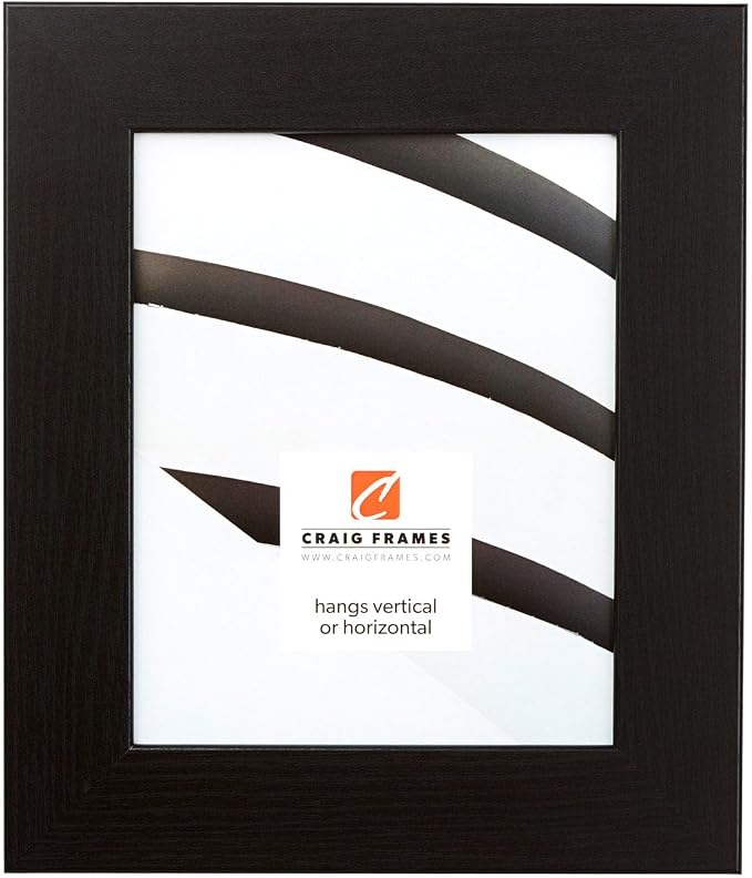 Craig Frames 14x20 Black Oak Picture Frame for Posters and Gallery Wall | Lightweight shatter resistant acrylic facing with a rigid backing board, made in the USA