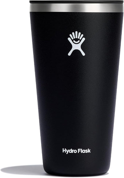 Hydro Flask All Around Tumbler Press-in Lid, Insulated Travel Mug, Stainless Steel Coffee Cup 28 Oz Black