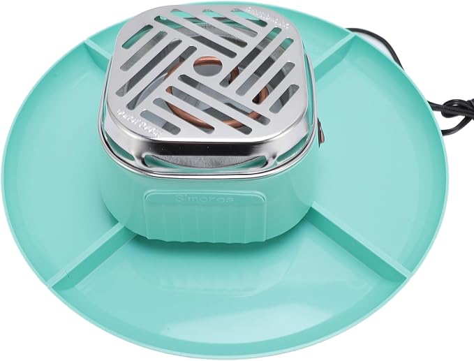 Electric Smores Maker Indoor Tabletop Adjustable Temperature Chocolate Marshmallow Roaster with 4 Detachable Trays for Party Gathering Home Use ABS Stainless Steel 749g