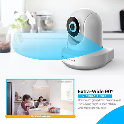Amcrest Pack of 2, ProHD 1080P WiFi/Wireless IP Security Camera IP2M-841 Pan/Tilt, 2-Way Audio, Optional Cloud Recording, Full HD 1080P 2MP, Super Wide 90° Viewing Angle, Night Vision (White)