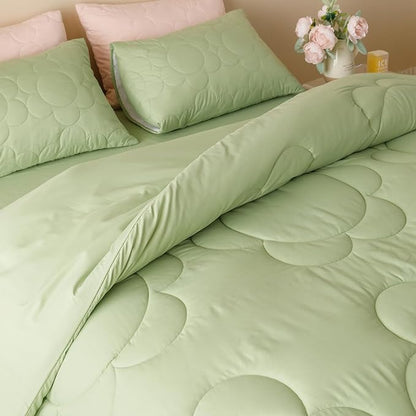 Sage Flower Comforter California King Green Sunflower Print Bed Cal King Comforter Set 3 PCs Green Floral Comforter Set for Women Girls Bedroom Decor All Season Hotel Quality Comforter