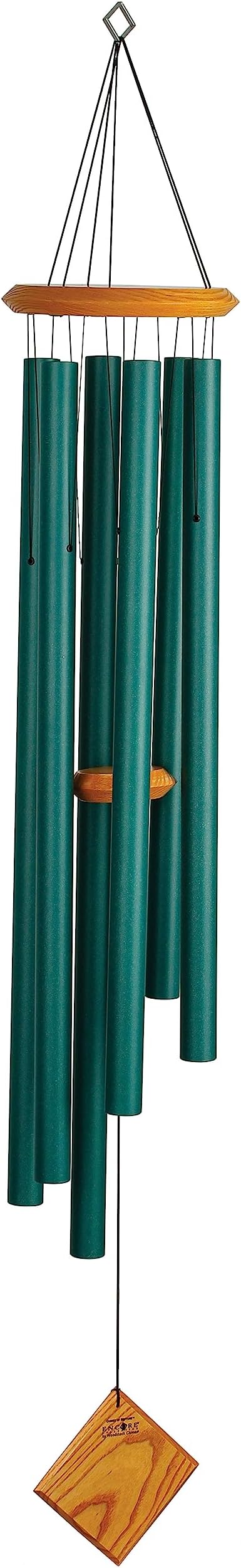 Woodstock Chimes Neptune Wind Chime for Outside 54" Large Verdigis, Deep Tone Sound for Outdoor Garden, Patio, Porch Decor, Encore Collection DCV54