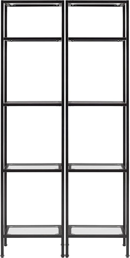 Crosley Furniture Aimee 2-Piece Narrow Etagere Set, Oil-Rubbed Bronze