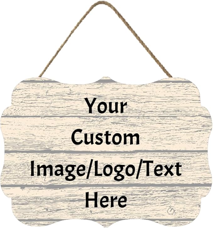 Personalized Custom Wooden Signs with Any Text Name for Home Door Man Cave Bar Family Farmhouse Decorative Home Kitchen Rustic Wall Decor
