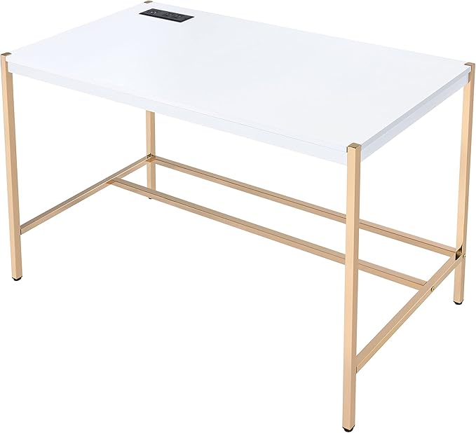 NicBex Laik-DW-00067-DX Desks, 42" W x 20" D x 30" H, White