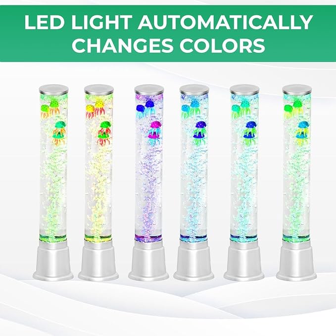 Shop LC Electric Jellyfish Lamp Artificial Fake Fish Tank Aquarium Lamp with Sensory Bubble Tube Lamp Night Light Sensory Lamp Jellyfish Lava Lamp - 1.90 FT Birthday Gifts