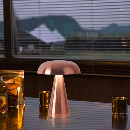 Portable Metal Desk Lamp,3-Color Touch Control, Rechargeable Battery - Ideal Bedside Lamp for Bedroom Nightstand
