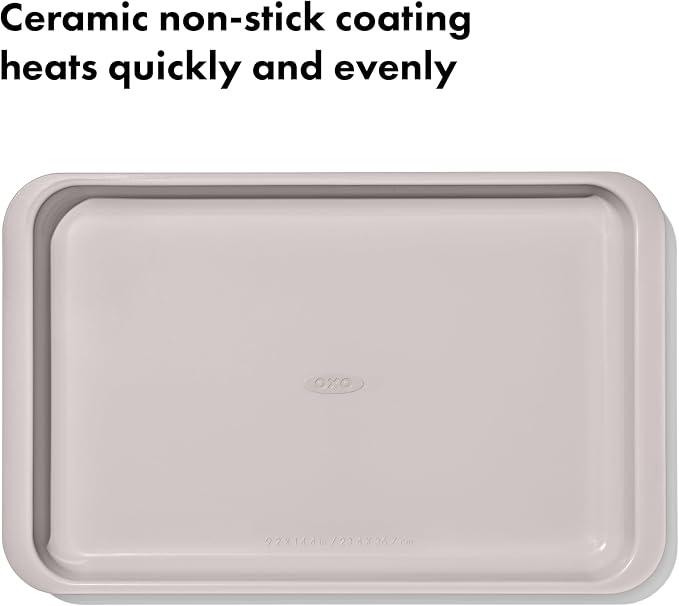 OXO Good Grips Non-Stick Pro Ceramic Coated Metal Bakeware Jelly Roll Pan – Storm Blue