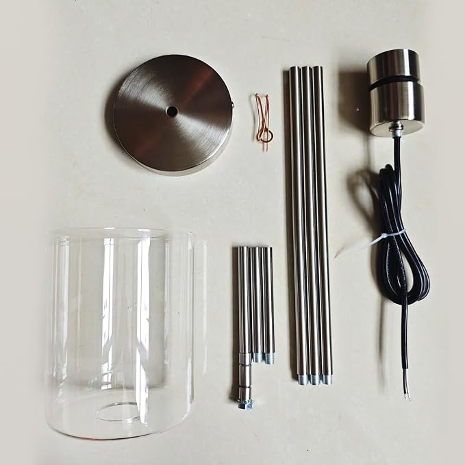 Brushed Nickel Pendant Lights Kitchen Island - Clear Glass Pendant Light Fixture Multiple Stems Rods 3 Units 12 Inch 3 Units 4 Inch (3 Pack Brushed Nickel)