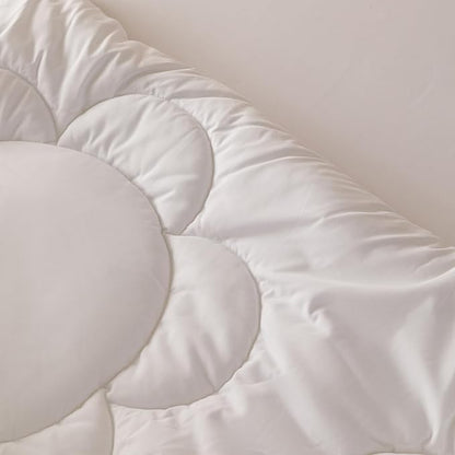 White Flower Comforter Queen White Sunflower Print Bed Queen Comforter Set 3 Pieces White Floral Comforter Set for Women Girls Bedroom Decor All Season Hotel Quality Comforter Set