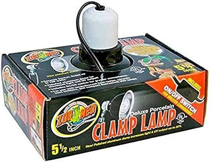 Zoo Med Deluxe Porcelain Clamp Lamp, 5.5"