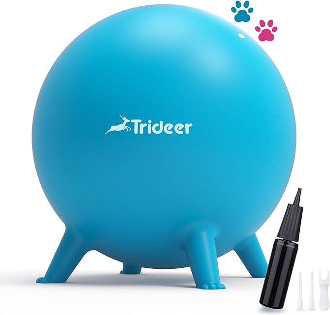 Trideer Flexible Seating for Classroom Elementary, Yoga Ball Chairs for Kids, Wobble Chair of School Supplies for Sensory Kids, Student Desk Chairs for Homeschool (Blue, 45cm)