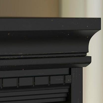 Bush Furniture Fairview Tall 5 Shelf Bookcase in Antique Black