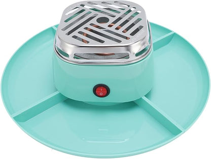 Indoor Electric Smores Maker with 4 Detachable Trays Adjustable Temperature Tabletop Chocolate Roaster for Party Gathering (US Plug 120V)