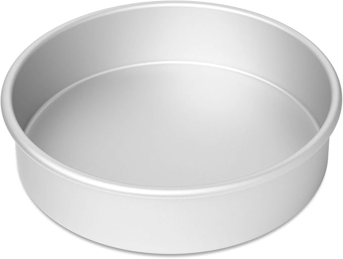 8 x 2 Inch Round Cake Pans, Set of 2 Anodized Aluminum Cake Pans Baking Tins